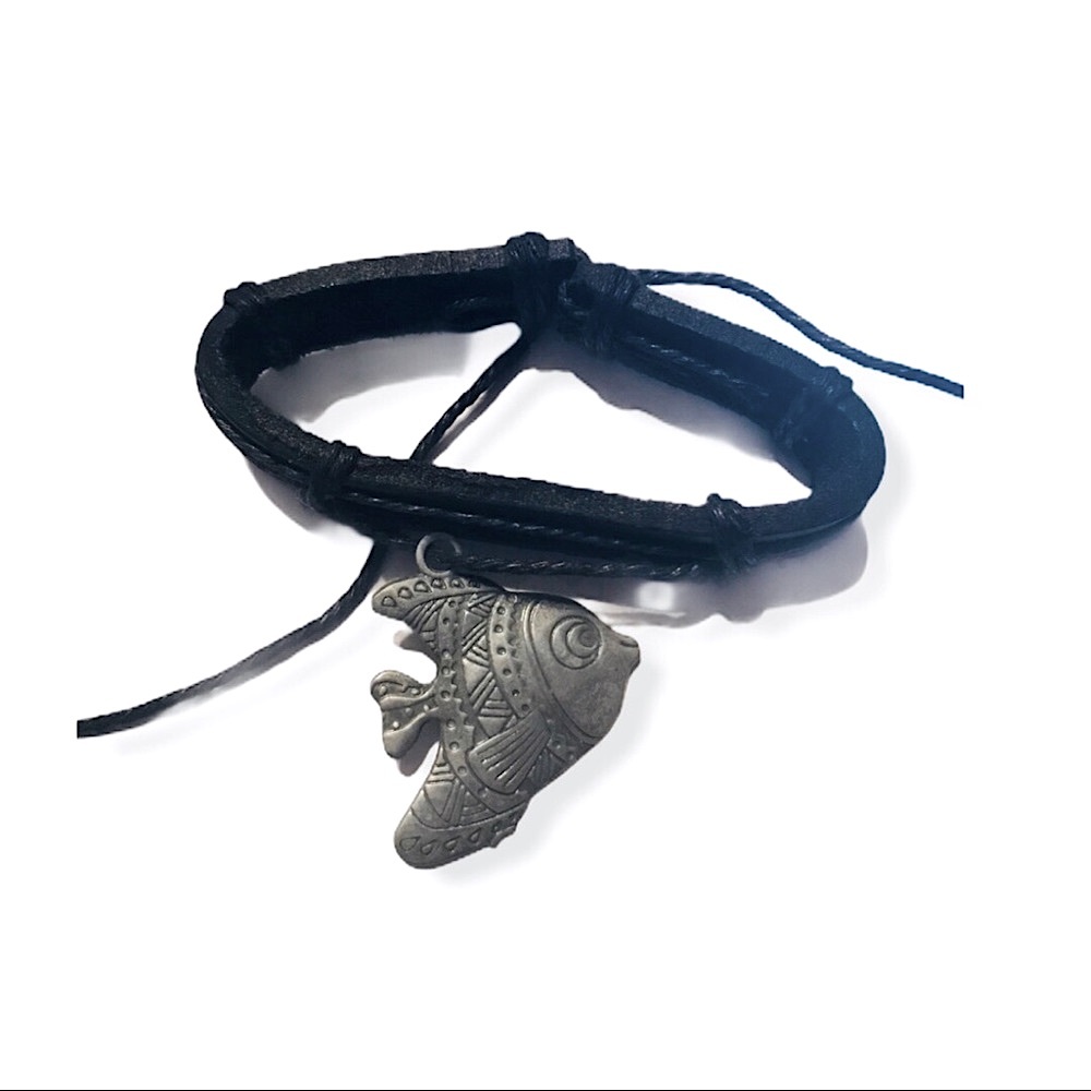Unisex Vintage Handmade adjustable tropical fish bracelet
